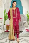 Rawayat R-07 : Embroidered Slub Karandi 3PC