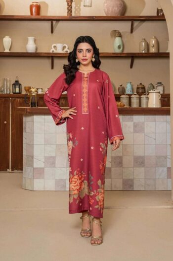 Red Floral Long Shirt