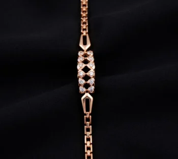 Rose Gold Stone Bracelet