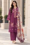 Sarang S-39 : Embroidered Karandi 3PC