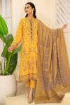 Shafaq SQ-35 : Luxury Embroidered Dhanak 3PC