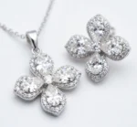 Silver-Flower-Locket-Set