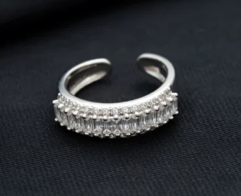 Silver Baguette Ring