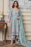 Surkhru S-22 : Embroidered Lawn 3pc