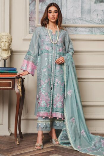 Surkhru S-22 : Embroidered Lawn 3pc
