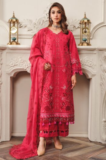 Surkhru S-24 : Embroidered Lawn 3pc