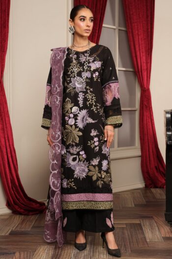Surkhru S-26 : Embroidered Lawn 3pc