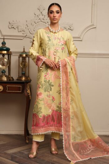 Surkhru S-28 : Embroidered Lawn 3pc