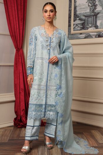 Surkhru S-29 : Embroidered Lawn 3pc