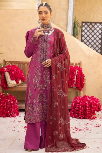 Tassawur TA-04 : Embroidered Slub Karandi 3PC