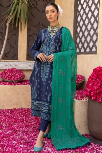 Tassawur TA-05 : Embroidered Slub Karandi 3PC