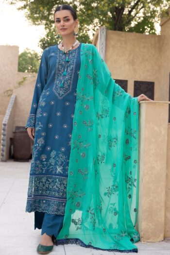 Tassawur TA-11 : Embroidered Slub Karandi 3PC