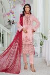Tehwar TR-09 : Embroidered Swiss Lawn 3PC