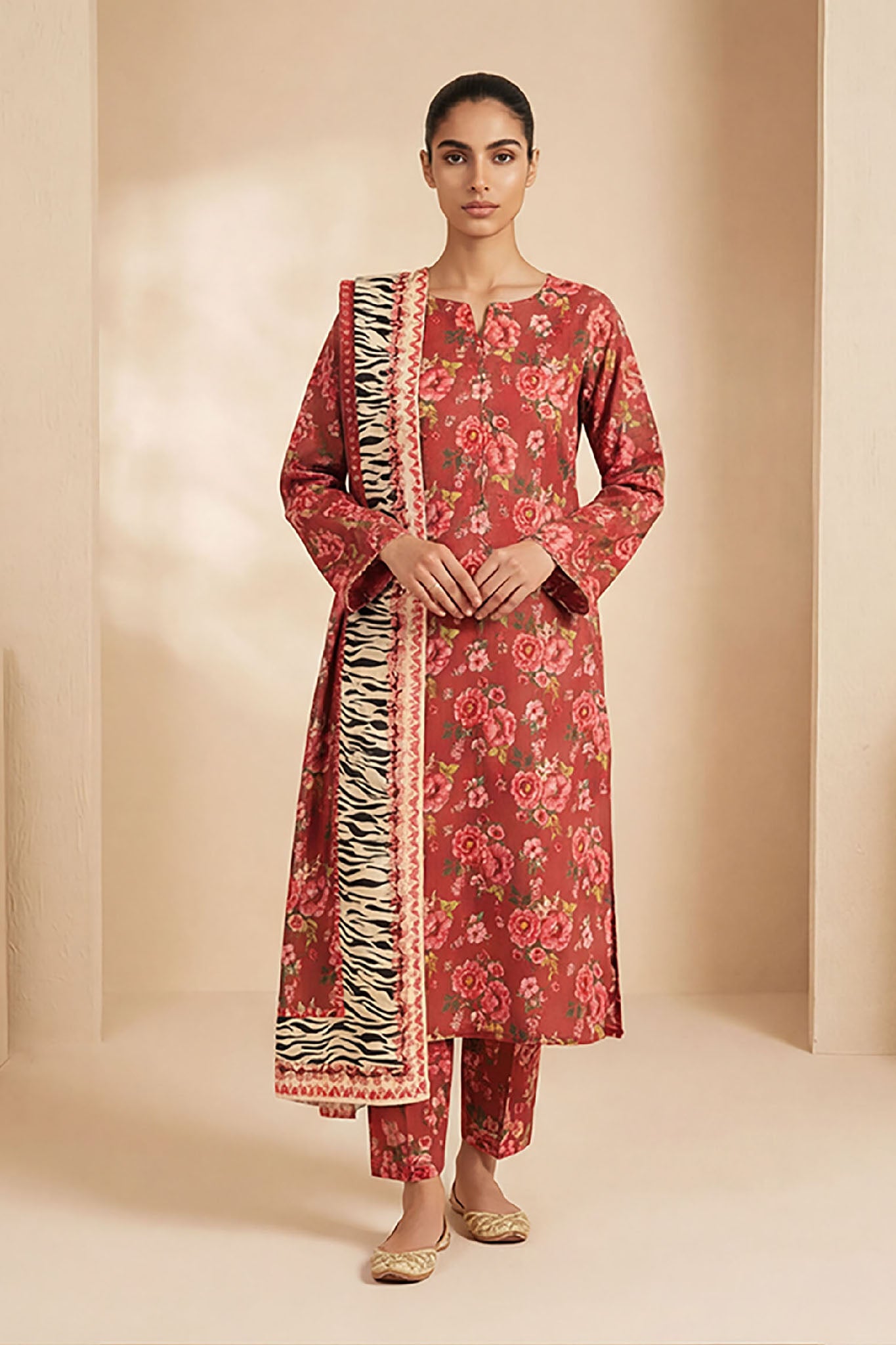Vasl-D-35-Unstitched-Printed-Lawn-3PC-Kleren-35350302687415
