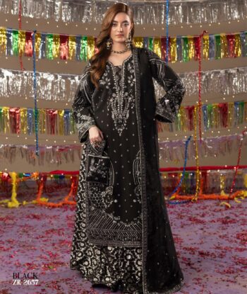 BLACK THREE PIECE STITCHED
