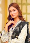 Butter Cream Linen 3 PC Dress ? Diamond Dupatta & Handcrafted Embroidery