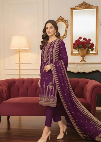 Majestic Orchid ? Velvet 3PC Ensemble